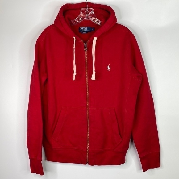 Vintage Polo Ralph Lauren Full Zip Hooded Sweatshirt Size Small - Picture 1 of 4